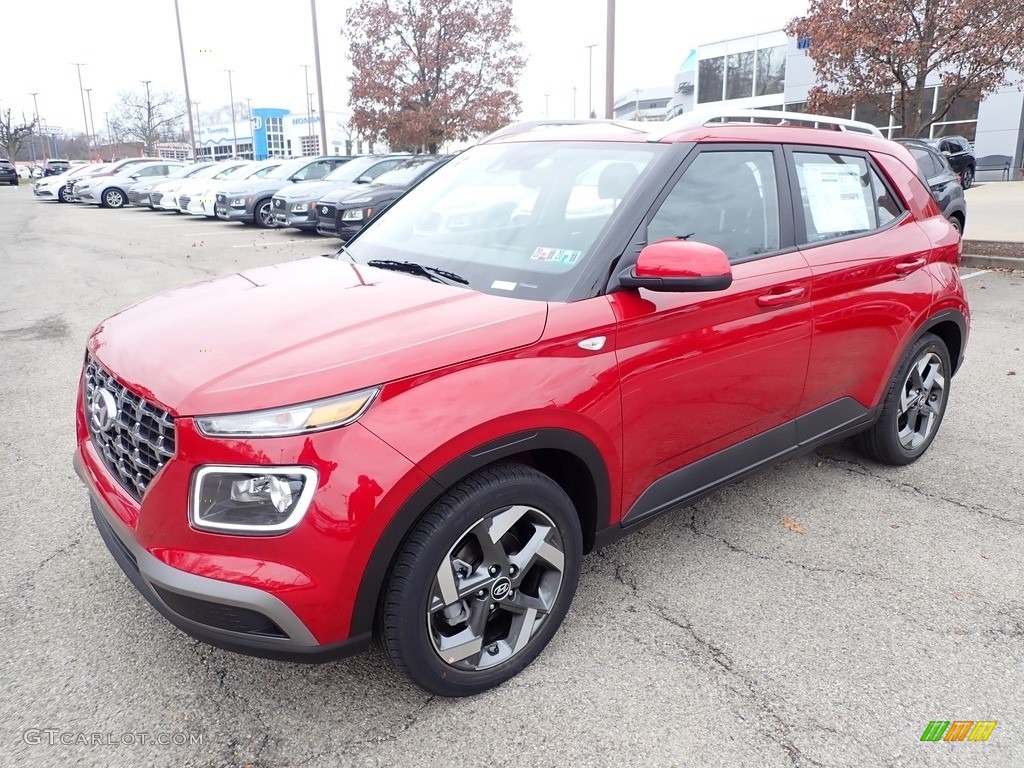 Scarlet Red Pearl 2020 Hyundai Venue SEL Exterior Photo #136183477