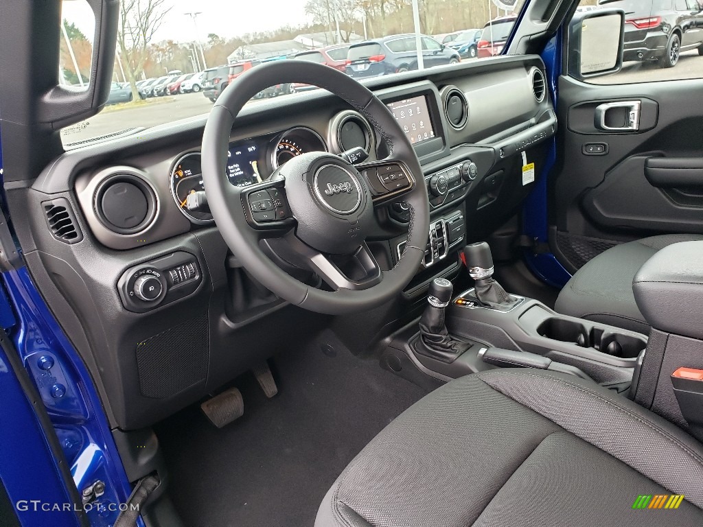 2020 Wrangler Unlimited Sport 4x4 - Ocean Blue Metallic / Black photo #7