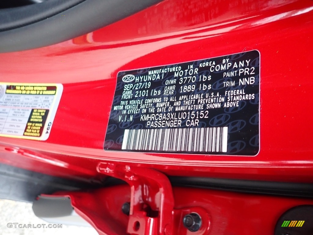 2020 Venue Color Code PR2 for Scarlet Red Pearl Photo #136183651