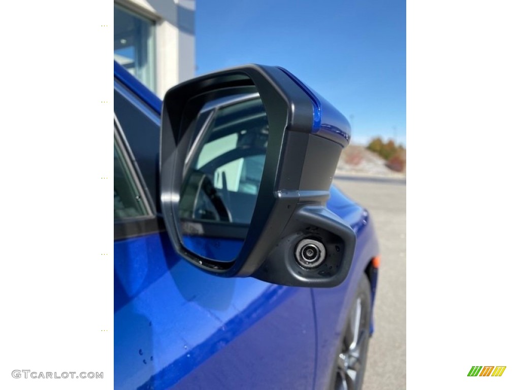 2020 Civic EX-L Hatchback - Aegean Blue Metallic / Black photo #28