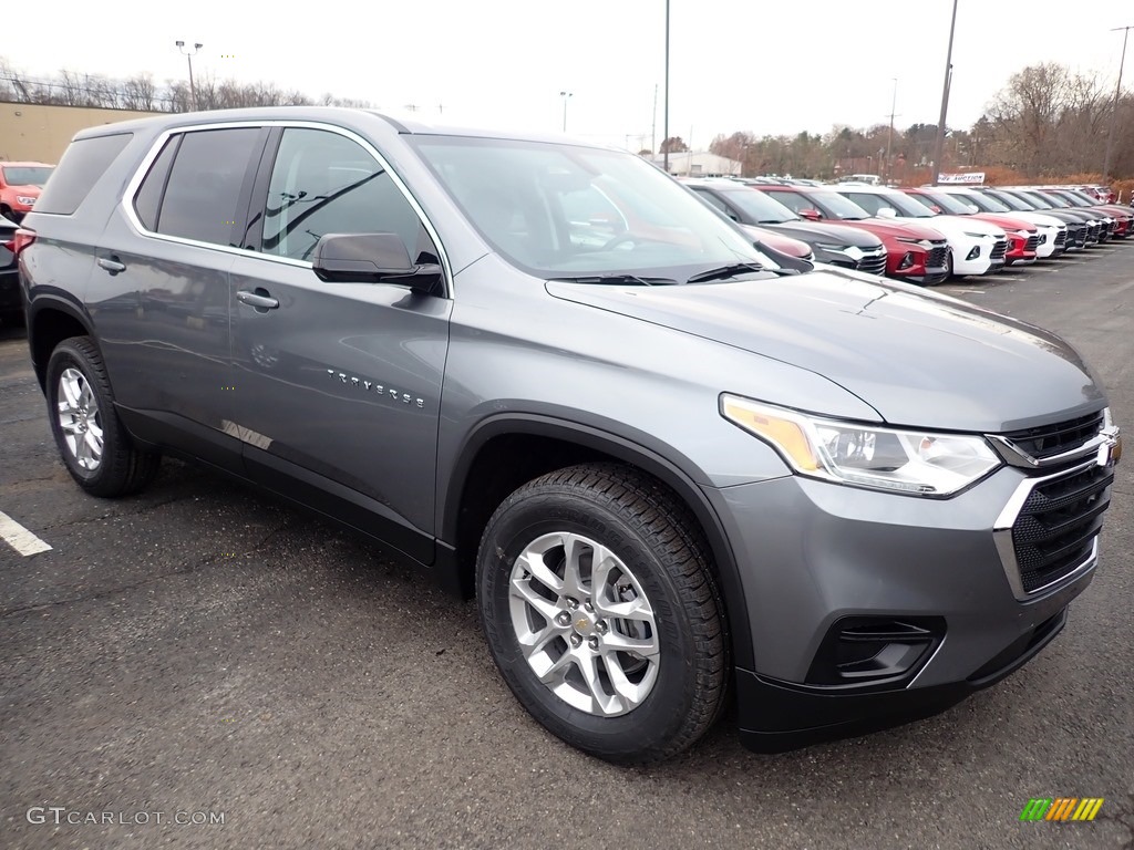 Satin Steel Metallic 2020 Chevrolet Traverse LS Exterior Photo #136186138