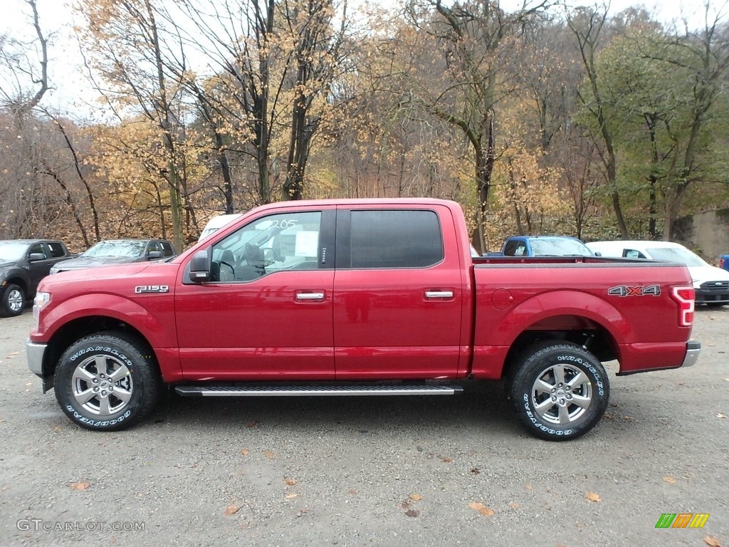 2019 F150 XLT SuperCrew 4x4 - Ruby Red / Earth Gray photo #5