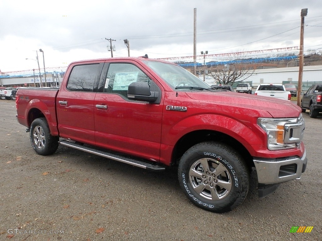 2019 F150 XLT SuperCrew 4x4 - Ruby Red / Earth Gray photo #8
