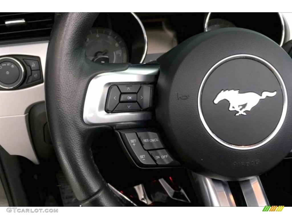 2015 Mustang EcoBoost Premium Convertible - Magnetic Metallic / Ebony photo #12