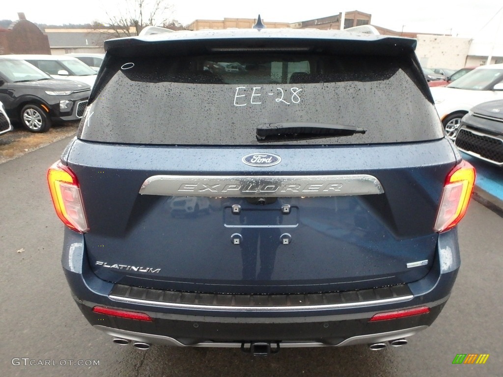 Blue Metallic 2020 Ford Explorer Platinum 4WD Exterior Photo #136187158
