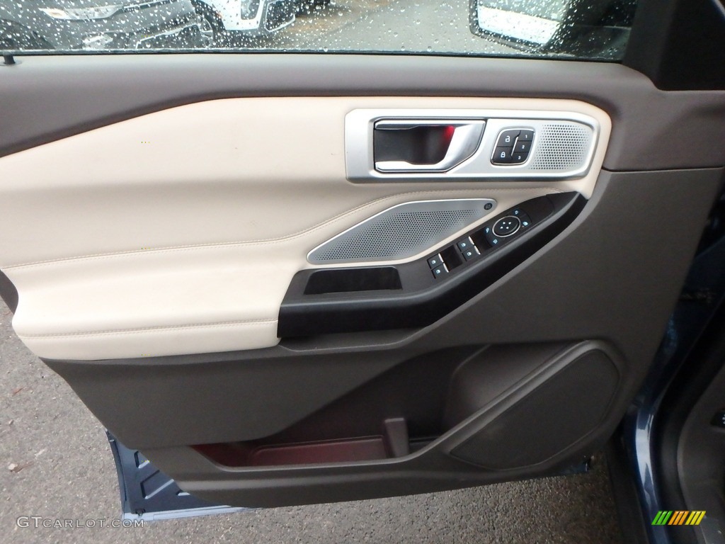2020 Ford Explorer Platinum 4WD Ebony Door Panel Photo #136187461