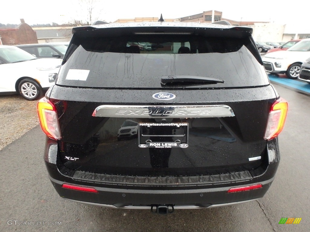 2020 Explorer XLT 4WD - Agate Black Metallic / Ebony photo #3