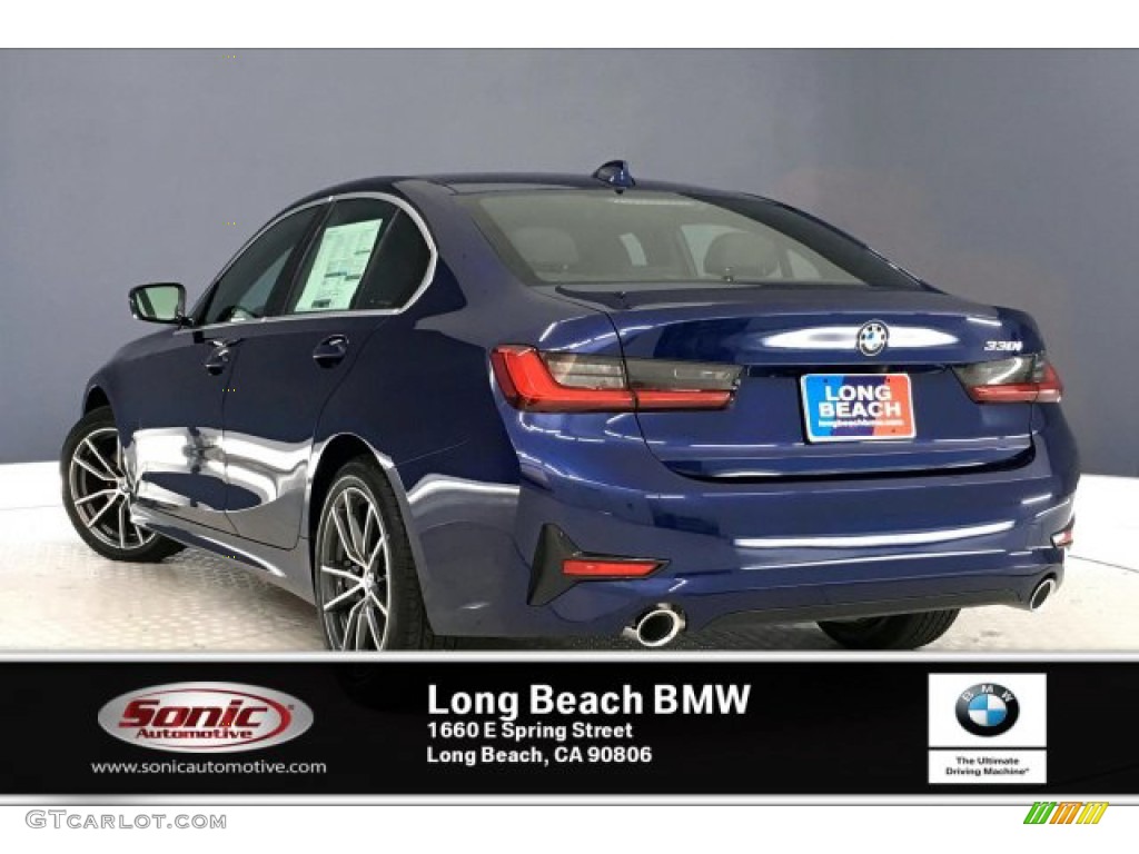 2020 3 Series 330i Sedan - Mediterranean Blue Metallic / Black photo #2