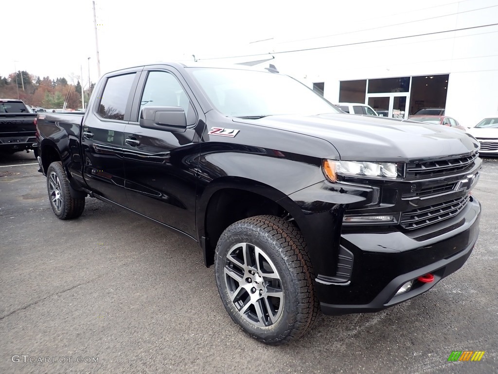 Black 2020 Chevrolet Silverado 1500 LT Trail Boss Crew Cab 4x4 Exterior Photo #136190566