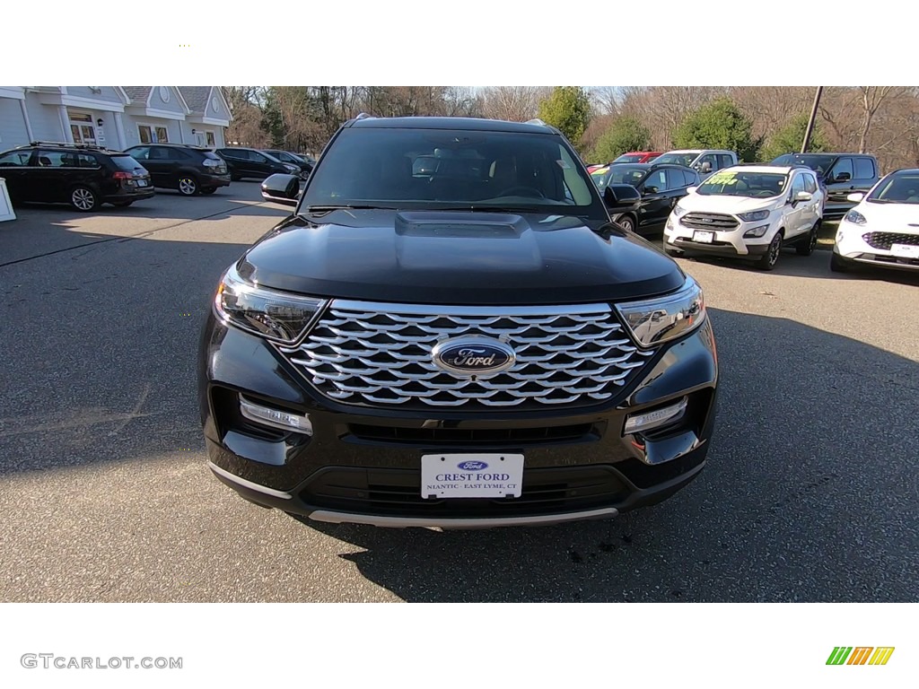2020 Explorer Platinum 4WD - Agate Black Metallic / Ebony photo #2