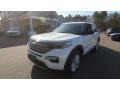 2020 Oxford White Ford Explorer Limited  photo #3