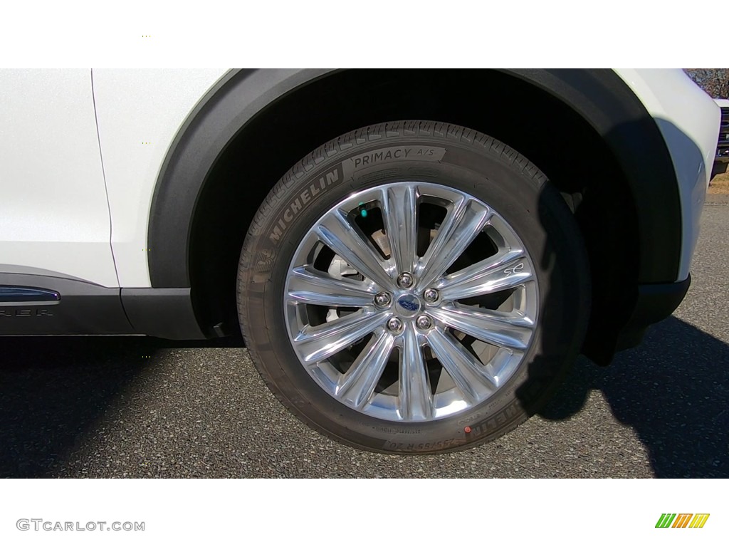 2020 Explorer Limited - Oxford White / Sandstone photo #27