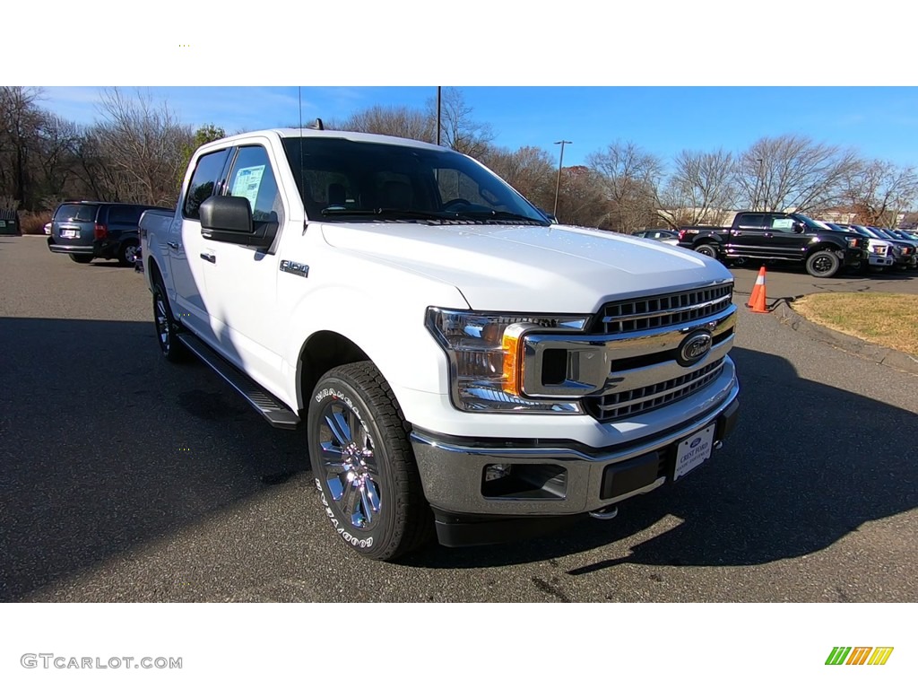 2019 F150 XLT SuperCrew 4x4 - Oxford White / Earth Gray photo #1