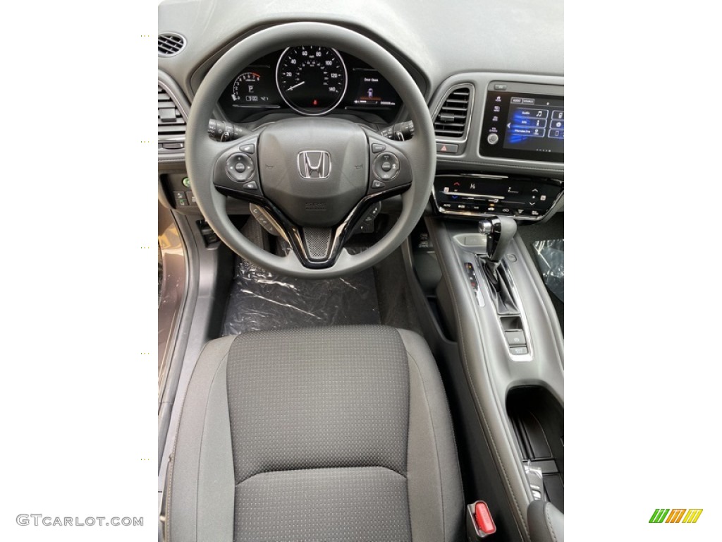 2020 Honda HR-V EX AWD Black Steering Wheel Photo #136194900