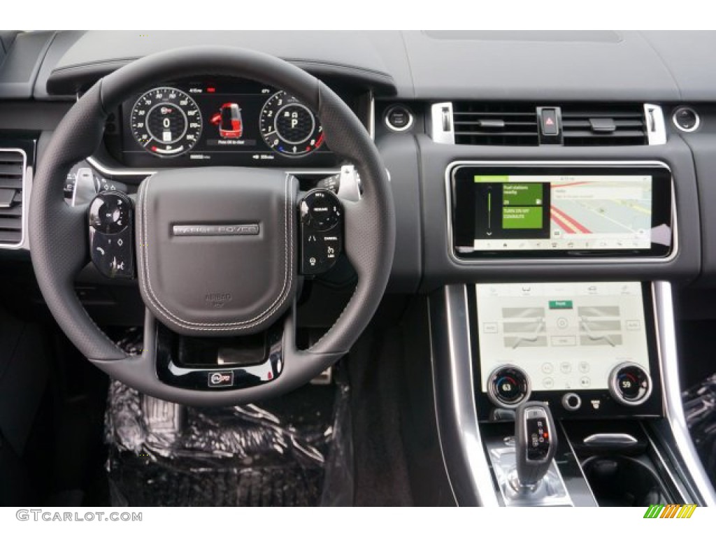 2020 Land Rover Range Rover Sport SVR Ebony/Ebony Dashboard Photo #136195731