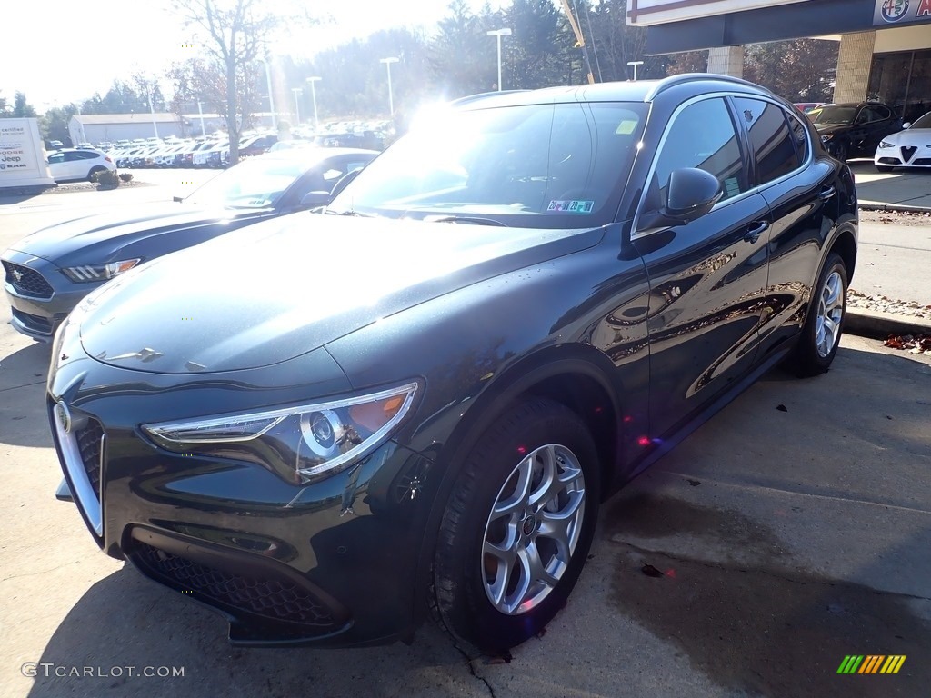 2019 Stelvio AWD - Verde Visconti (Green) Metallic / Chocolate photo #9