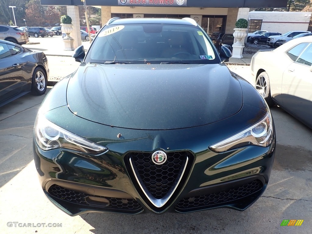 2019 Stelvio AWD - Verde Visconti (Green) Metallic / Chocolate photo #10