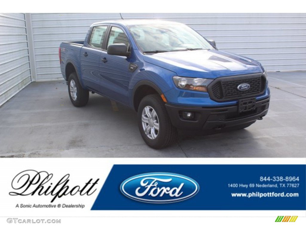 2019 Ranger STX SuperCrew - Lightning Blue Metallic / Ebony photo #1