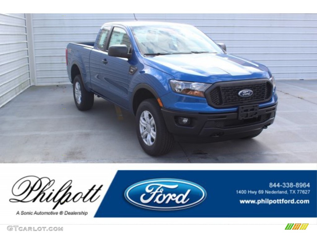 2019 Ranger STX SuperCab - Lightning Blue Metallic / Ebony photo #1