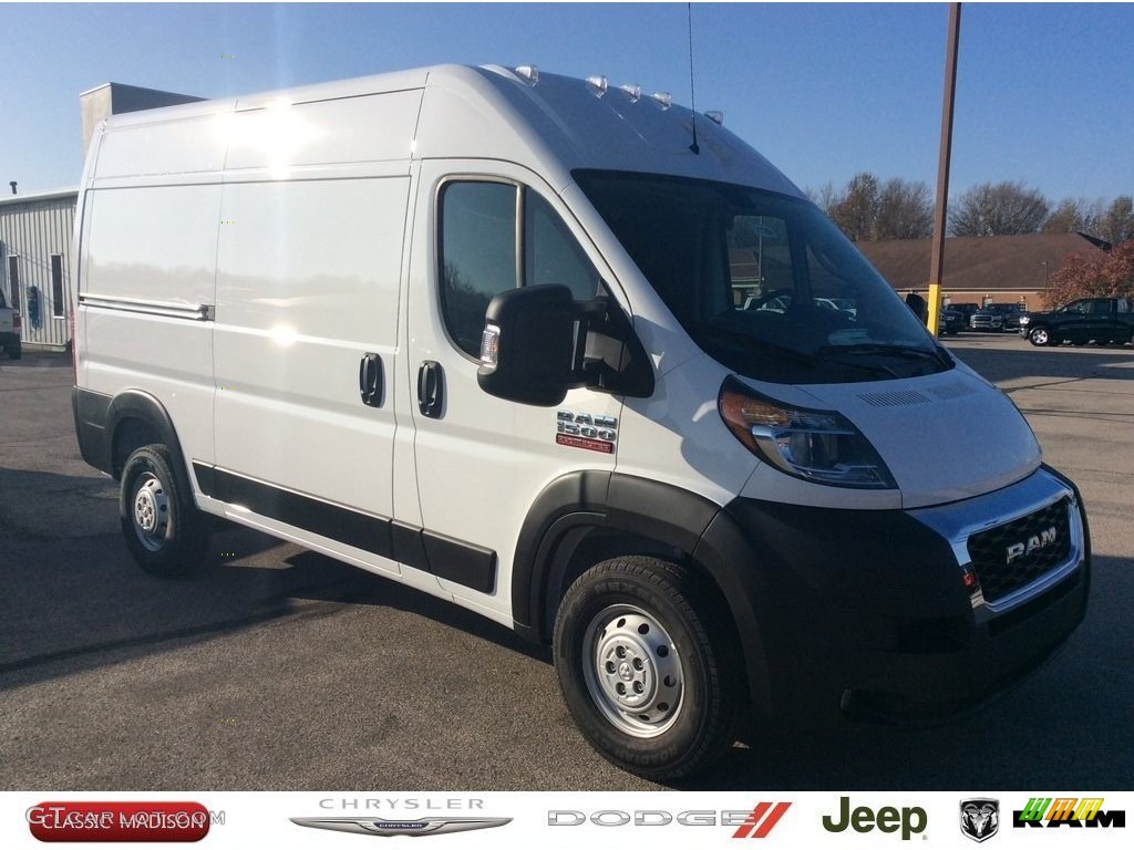 2019 ProMaster 1500 High Roof Cargo Van - Bright White / Black photo #1