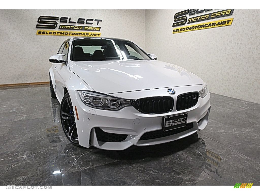 2017 M3 Sedan - Mineral White Metallic / Black photo #10