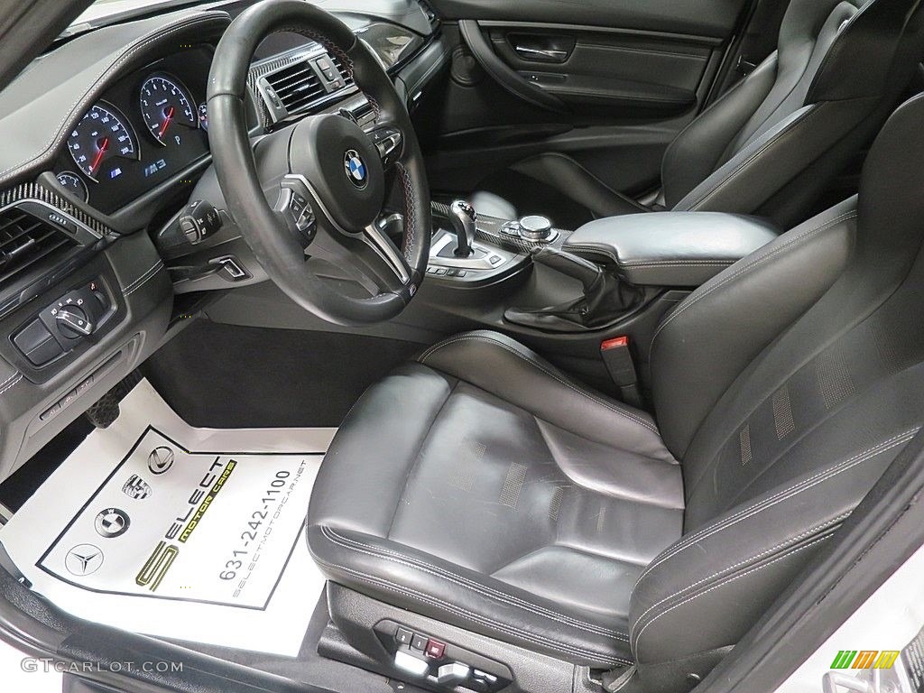 2017 M3 Sedan - Mineral White Metallic / Black photo #13