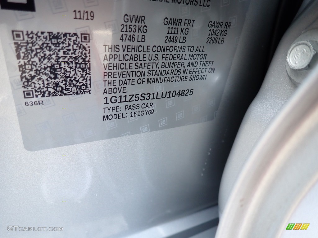 2020 Impala LT - Silver Ice Metallic / Jet Black photo #15