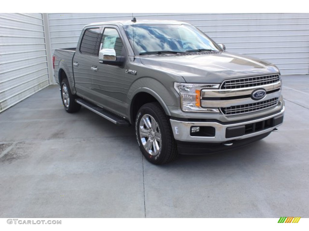 2019 F150 Lariat SuperCrew 4x4 - Silver Spruce / Black photo #2