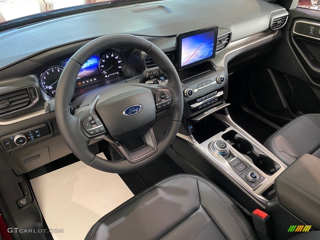 Ebony Interior 2020 Ford Explorer XLT 4WD Photo #136204063