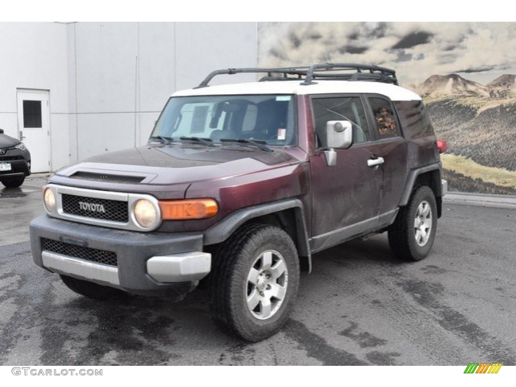 2007 FJ Cruiser 4WD - Black Cherry Pearl / Dark Charcoal photo #2