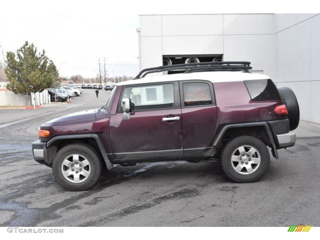 2007 FJ Cruiser 4WD - Black Cherry Pearl / Dark Charcoal photo #3
