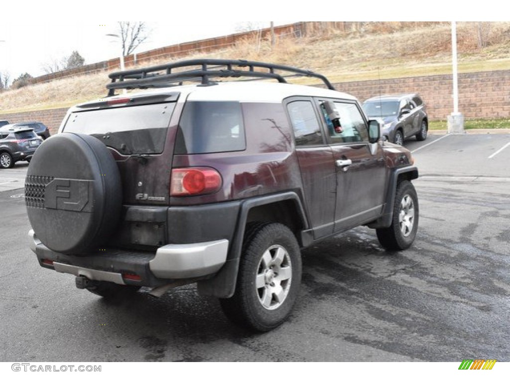 2007 FJ Cruiser 4WD - Black Cherry Pearl / Dark Charcoal photo #6