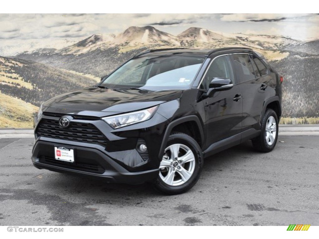 Midnight Black Metallic 2019 Toyota RAV4 XLE AWD Exterior Photo #136210066