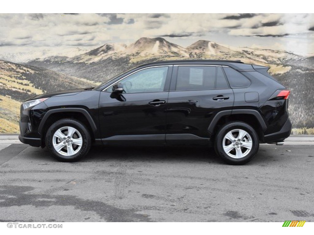 Midnight Black Metallic 2019 Toyota RAV4 XLE AWD Exterior Photo #136210081