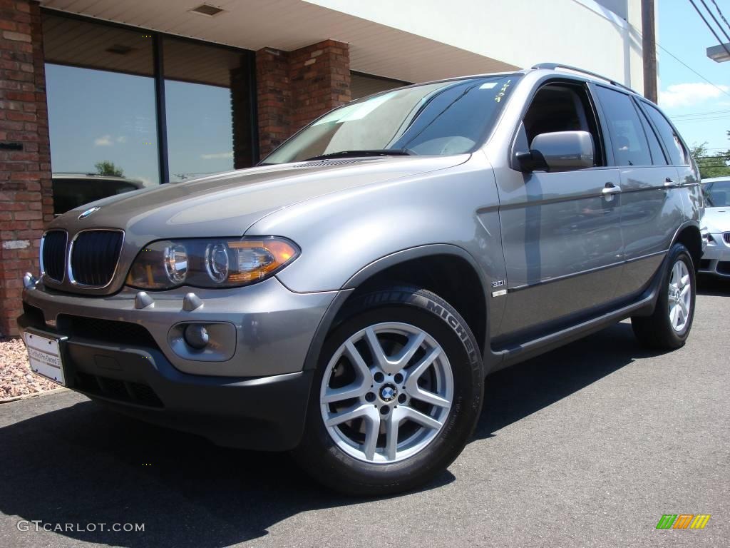 2006 X5 3.0i - Stratus Grey Metallic / Black photo #1