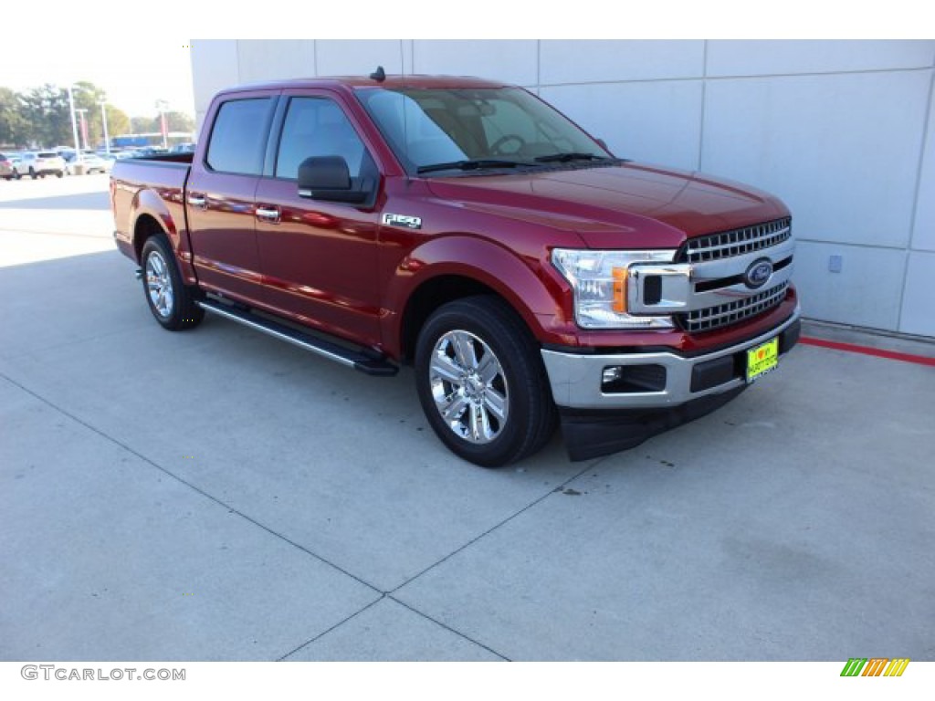 2019 F150 XLT SuperCrew - Ruby Red / Earth Gray photo #2