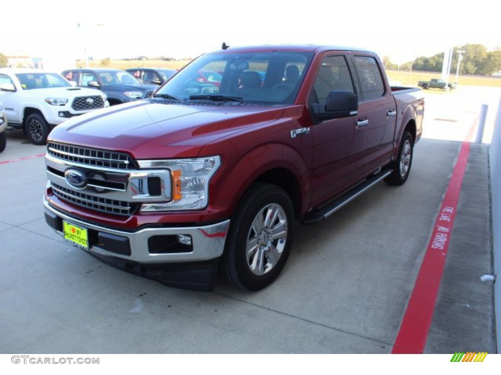 2019 F150 XLT SuperCrew - Ruby Red / Earth Gray photo #4