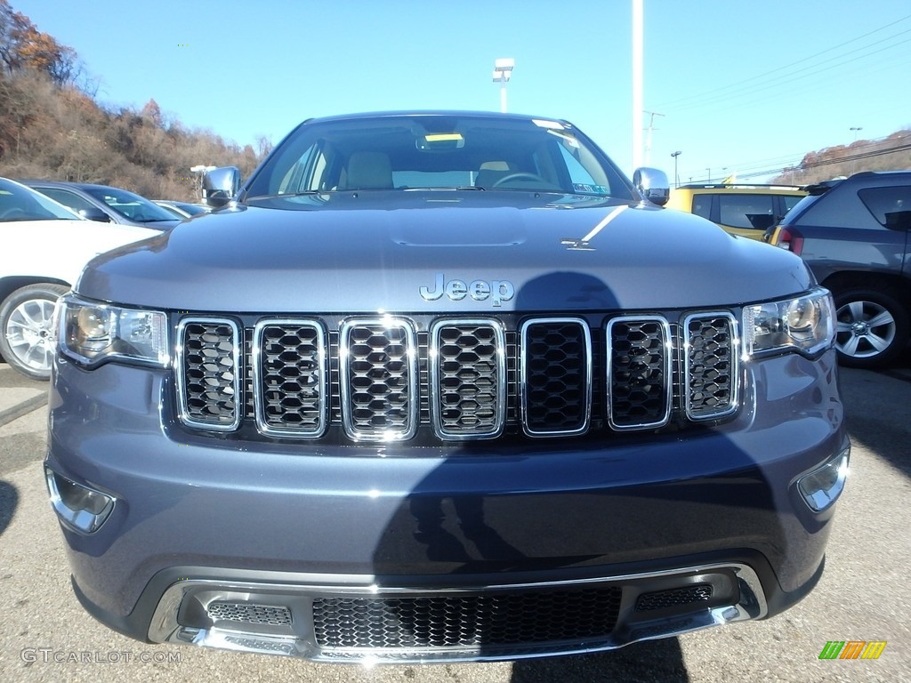 2020 Grand Cherokee Limited 4x4 - Slate Blue Pearl / Light Frost Beige/Black photo #9