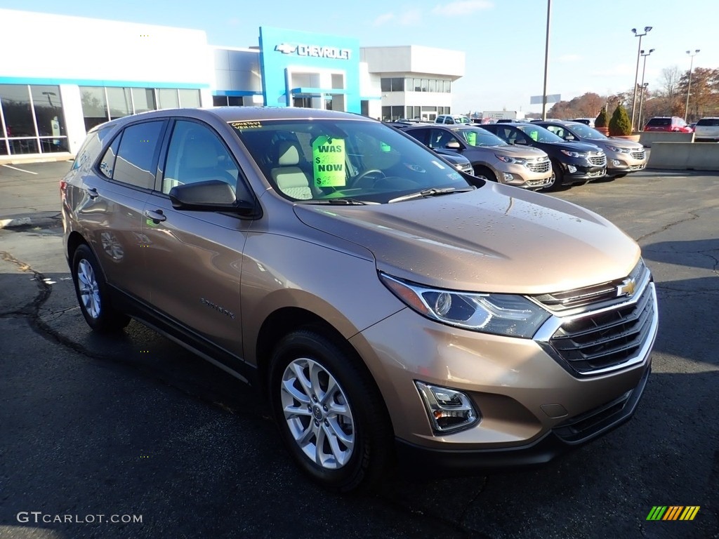 2019 Equinox LS AWD - Sandy Ridge Metallic / Medium Ash Gray photo #8