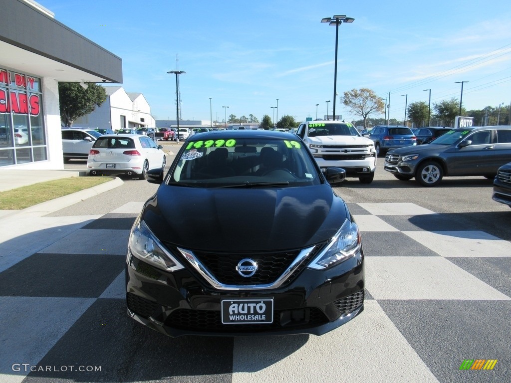 2019 Sentra SV - Super Black / Charcoal photo #2