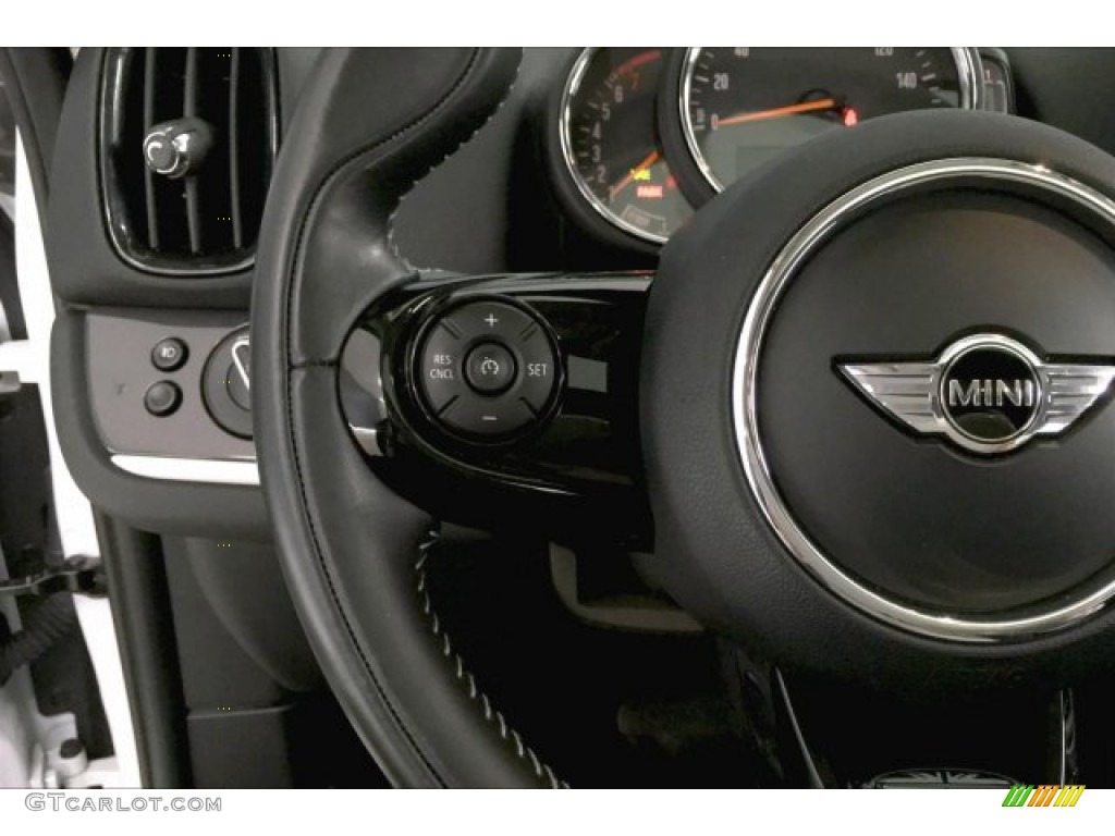 2018 Mini Countryman Cooper S Carbon Black Steering Wheel Photo #136222145