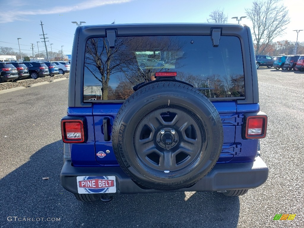 2020 Wrangler Unlimited Sport 4x4 - Ocean Blue Metallic / Black photo #5