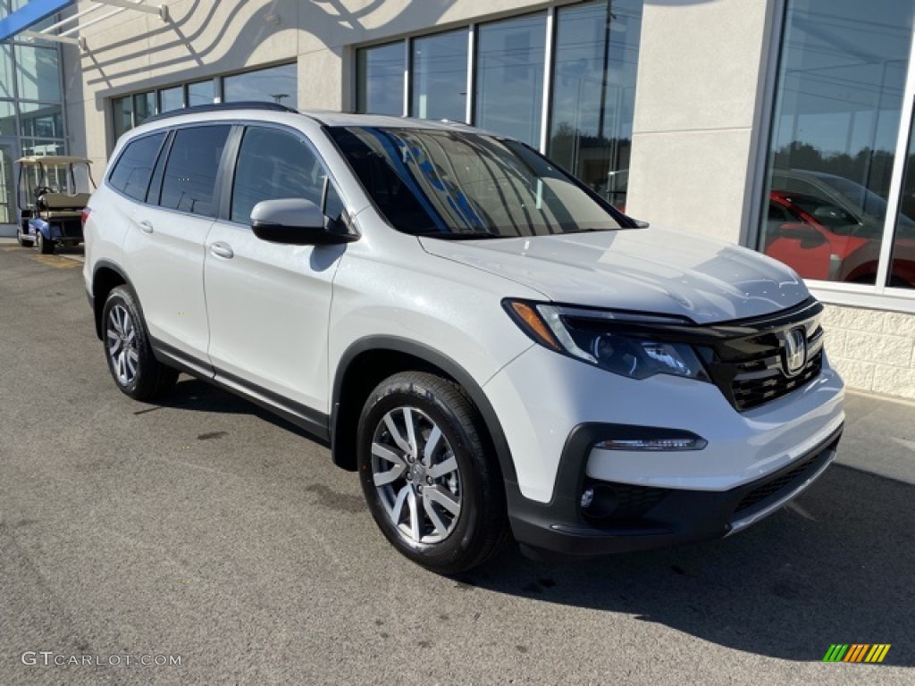 2020 Pilot EX-L AWD - Platinum White Pearl / Black photo #2