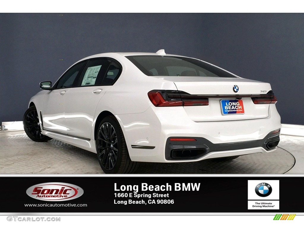 2020 7 Series 740i Sedan - Mineral White Metallic / Black photo #2