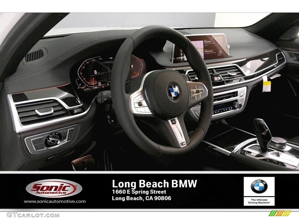 2020 7 Series 740i Sedan - Mineral White Metallic / Black photo #4