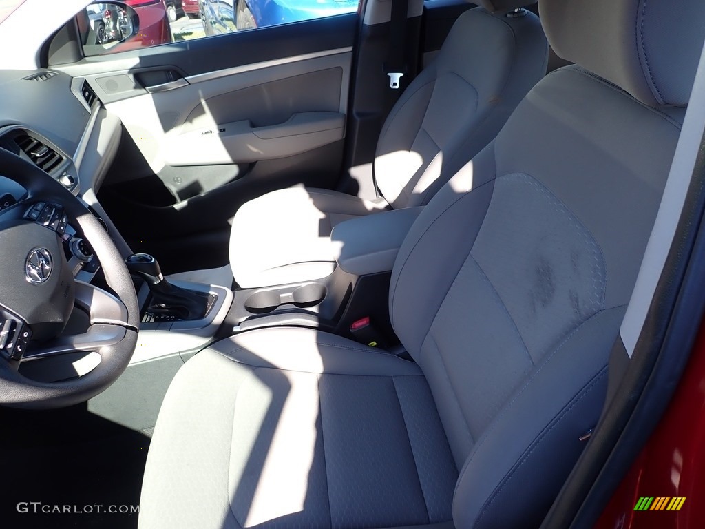 2019 Elantra SEL - Scarlet Red / Gray photo #11