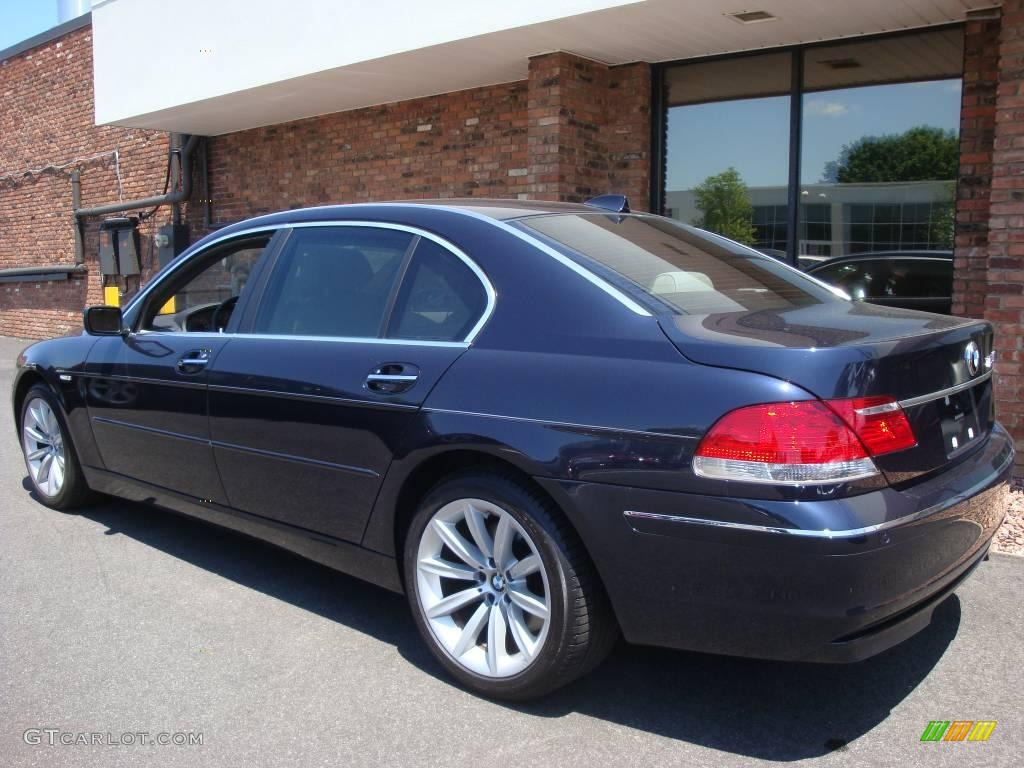 2007 7 Series 750Li Sedan - Monaco Blue Metallic / Beige photo #4