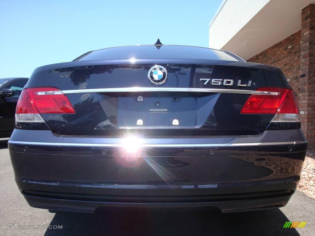 2007 7 Series 750Li Sedan - Monaco Blue Metallic / Beige photo #5