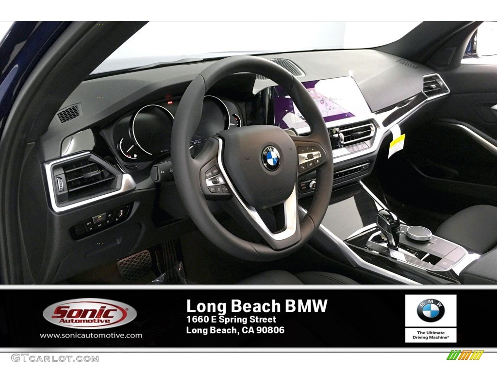 2020 3 Series 330i Sedan - Mediterranean Blue Metallic / Black photo #4