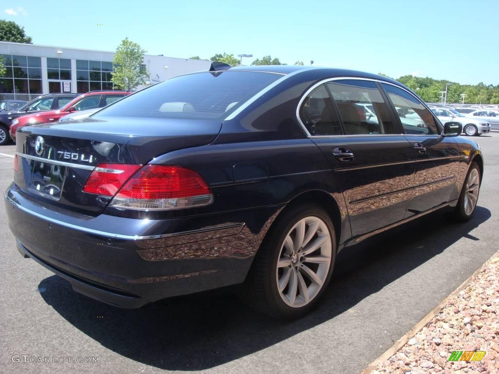 2007 7 Series 750Li Sedan - Monaco Blue Metallic / Beige photo #6